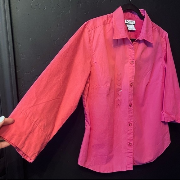 NWT Columbia Sportswear Company 3/4 Sleeves shirt  Size:L Color: pink - Picture 6 of 12